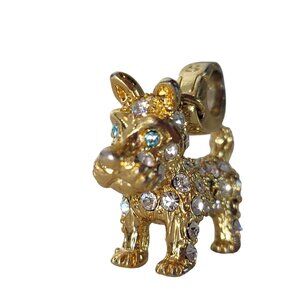 Spartina Gold-Plated Rhinestone-Encrusted scottie Dog Charm Bracelets Necklaces